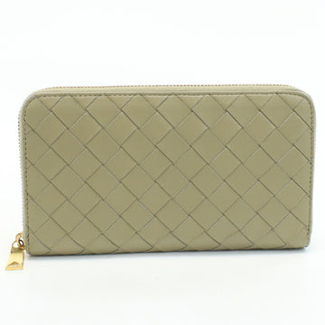 BOTTEGA VENETA BOTTEGAVENETA Zip Around Intrecciato Long Wallet Round Lambskin Women's