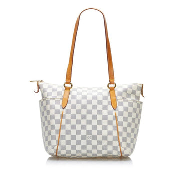 Louis Vuitton Damier Azur Totally PM Tote Bag N41280 White PVC Leather Ladies LOUIS VUITTON