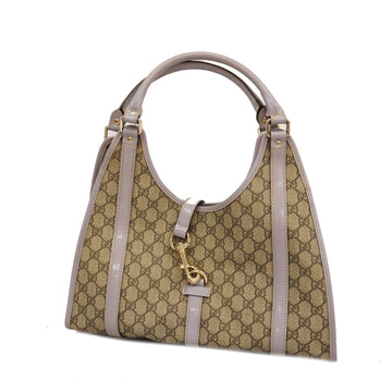 GUCCIAuth  Tote Bag  Sima 203494 Women's GG Supreme Tote Bag Beige,Purple