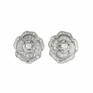 CHANEL camellia pierce/earring K18WG white gold