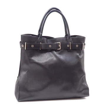 BOTTEGA VENETA Tote Bag Black Leather BO1684 Hand Ladies Men's