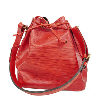 LOUIS VUITTONAuth  Epi Petit Noe M44107 Women's Shoulder Bag Castilian Red
