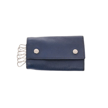 HERMES 6 consecutive key case Serie navy J stamped [around 2006] Ladies Chevre