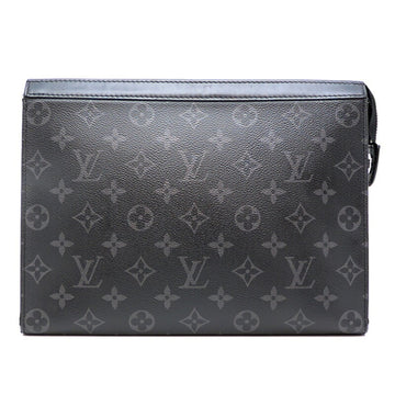 LOUIS VUITTON Pochette Voyage MM Men's Second Bag M61692 Monogram Eclipse Noir [Black]