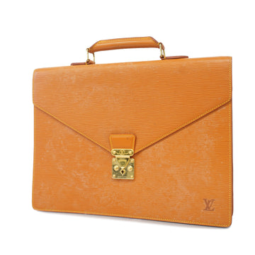 Louis Vuitton Epi SELVIET CONSEIER M54428 Men's Briefcase Gold Cipango