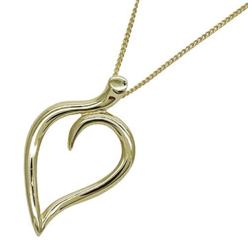 TIFFANY&Co. Necklace Women's Leaf 750YG Open Yellow Gold Polished