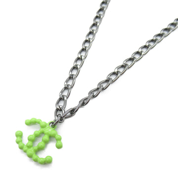 CHANEL ChainNecklace Necklace Black Green Black metallic/Apple green metal Black Green Black metallic/Apple green