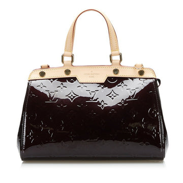 LOUIS VUITTON Verni B PM Handbag Shoulder Bag M91622 Amaranto Patent Leather Women's