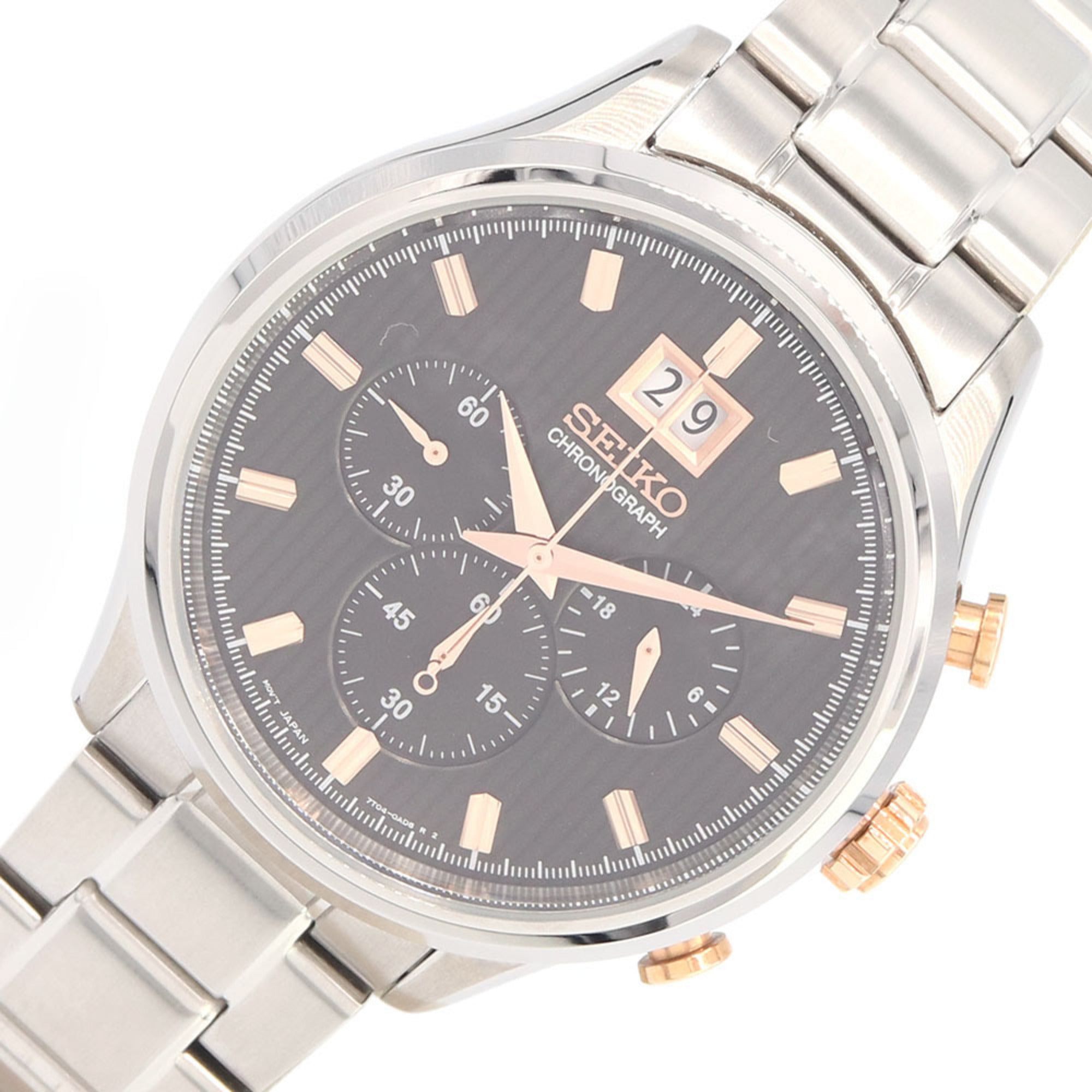 Seiko big best sale date chronograph