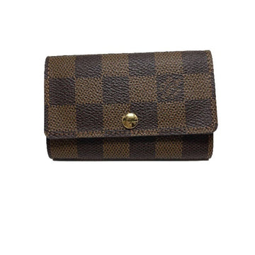 LOUIS VUITTON Multicle 6 Damier N62630  Brown Key Case LV