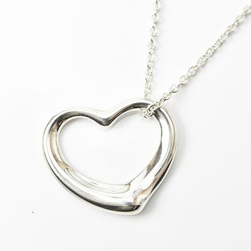 TIFFANY necklace pendant silver &Co. open heart