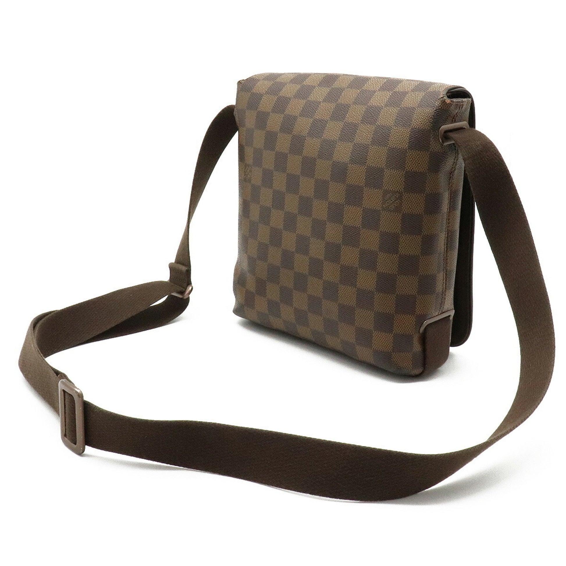 Louis Vuitton Damier Brooklyn PM Shoulder Bag N51210 Brown PVC Leather Ladies  LOUIS VUITTON