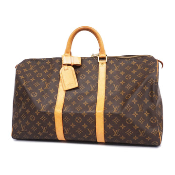 LOUIS VUITTONAuth  Monogram Keepol 50 M41426 Boston Bag