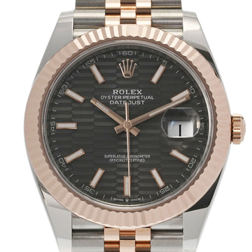 ROLEX Datejust Jubilee Bracelet October 2023 126331 Men's SS/RG Watch Automatic Slate Fluted Dial