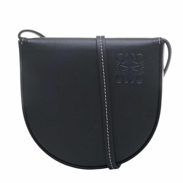 LOEWE Leather Heel Pouch Small Shoulder Bag 109.54.T14 Black Ladies