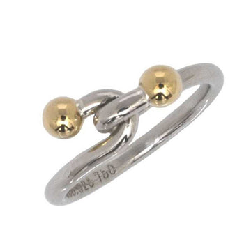 TIFFANY Ring Hook & Eye Silver YG Yellow Gold No. 12 Ag 925 K18 &Co. 750 Ladies