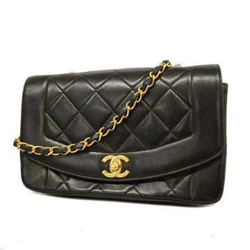 Chanel Matelasse Diana Flap Single Chain Lambskin Women's Leather Bag