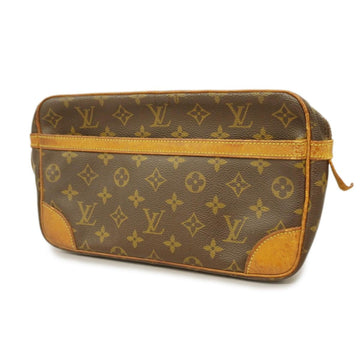 LOUIS VUITTON Clutch Bag Monogram Compiegne 28 M51845 Brown Men's Women's