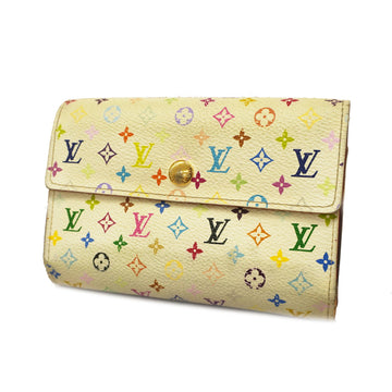 LOUIS VUITTONAuth  Monogram Multicolore Tri-fold Wallet Portofeuil Alexandra M60083 Women's Wallet [tri-fold] Blanc