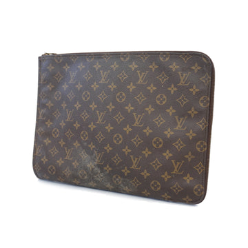 LOUIS VUITTONAuth  Monogram Posh Documan M53456 Men,Women,Unisex Clutch Bag