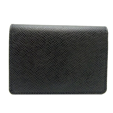 Louis Vuitton Business Card Holder NM Men's Card Case M64595 Taiga Ardoise (Black)