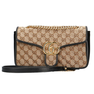 GUCCI GG Marmont shoulder bag canvas ladies