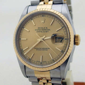 ROLEX Datejust Ref.16233 gold dial 18KYGxSS wristwatch