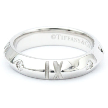 TIFFANY Atlas X Closed Narrow Ring White Gold [18K] Fashion Diamond Band Ring Silver