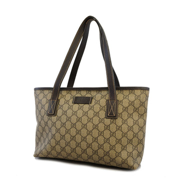 Gucci Tote Bag 211138 Women's GG Supreme Tote Bag Beige,Brown