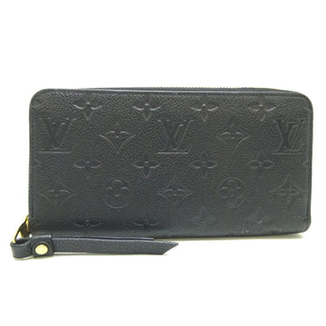 LOUIS VUITTON Zippy Women's Long Wallet M61864 Monogram Implant Noir [Black]