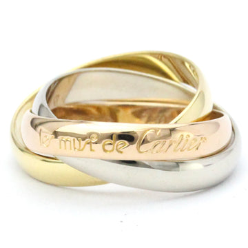 CARTIER Trinity Pink Gold [18K],White Gold [18K],Yellow Gold [18K] Fashion No Stone Band Ring Gold