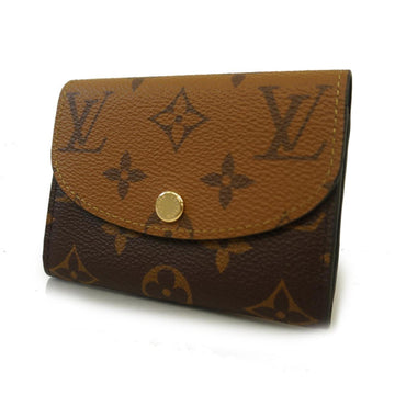 LOUIS VUITTON Wallet/Coin Case Monogram Reverse Porto Mone Rosali M82333 Brown Ladies