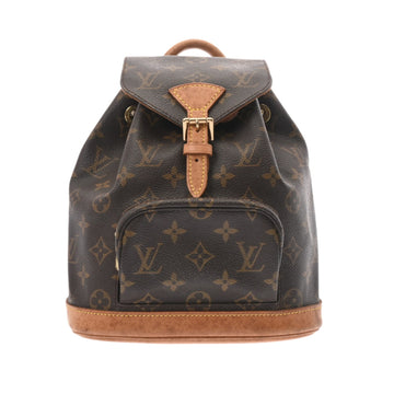 LOUIS VUITTON Monogram Montsuri Brown M51137 Women's Canvas Rucksack/Daypack