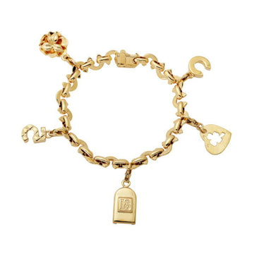 CHANEL 5 Charm K18YG Yellow Gold Bracelet