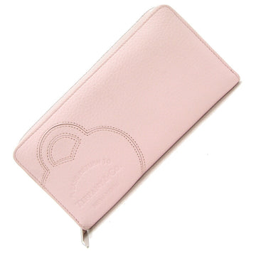 TIFFANY Round Long Wallet Return to Large Zip 72020111 Light Pink Leather Women's &Co.
