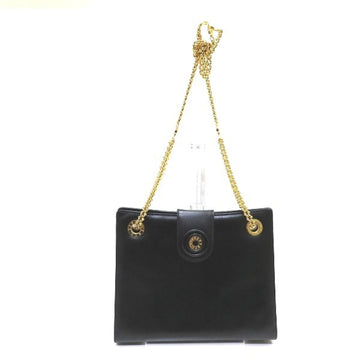 TIFFANY leather black chain bag shoulder ladies