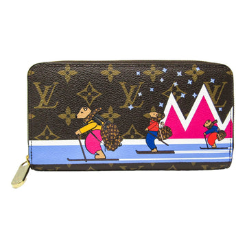 LOUIS VUITTON Monogram Zippy Wallet Holiday Collection M63379 Women's Monogram Long Wallet [bi-fold] Brown