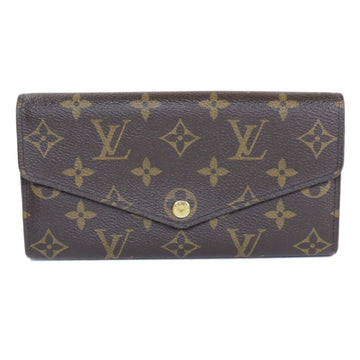 LOUIS VUITTON M60531 Portefeuille Sarah Monogram Long Wallet Canvas Women's