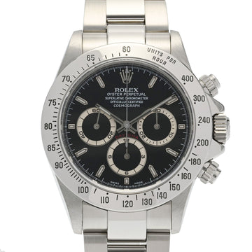 ROLEX Daytona 16520 Men's SS Watch Automatic Black Dial