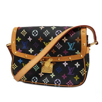 LOUIS VUITTONAuth  Monogram Multicolore Sologne M92639 Women's Shoulder Bag Noir