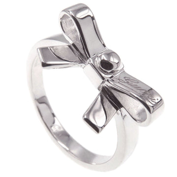 GUCCI ribbon ring #10 silver ladies