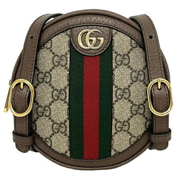 Gucci rucksack GG backpack beige green red gold offidia 598661-96iwg-8745 PVC leather GUCCI round sherry mini ladies chain