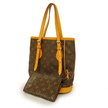 LOUIS VUITTON Tote Bag Monogram Petit Baguette M42238 Brown Ladies