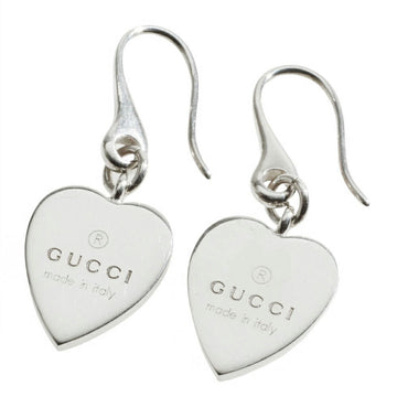 GUCCI heart pierced earrings swing SV925 Ag925 silver