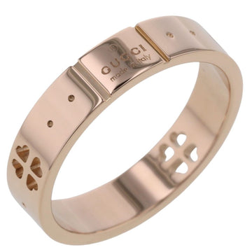 GUCCI Ring Icon Amor Heart Width approx. 4mm K18 pink gold No. 10 Women's