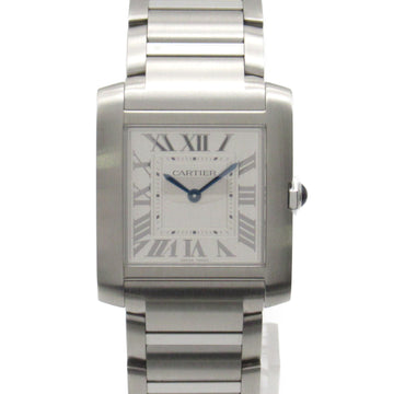 CARTIER Tank Franaise MM Wrist Watch Wrist Watch WSTA0074 Quartz Silver Stainless Steel WSTA0074