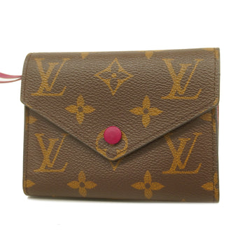 LOUIS VUITTONAuth  Monogram Portofeuil Victorine M41938 Women's Wallet Fuchsia