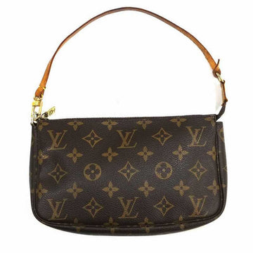 LOUIS VUITTON Pochette Accessoire M51980 Pouch Monogram Bag Handbag Brown