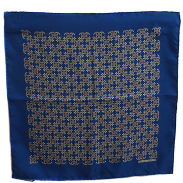 HERMES Carre 45 silk blue ladies scarf