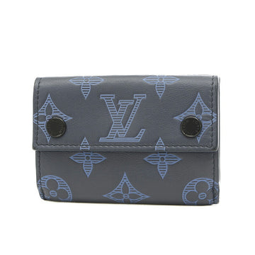 LOUIS VUITTON Monogram Shadow Discovery Compact Wallet M80424